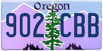 OR license plate 902CBB