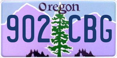 OR license plate 902CBG