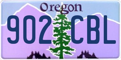 OR license plate 902CBL