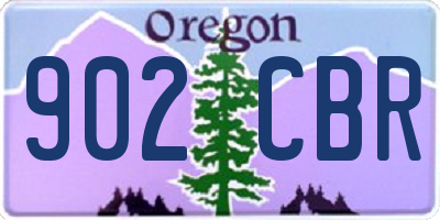 OR license plate 902CBR