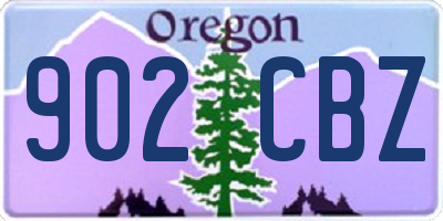OR license plate 902CBZ
