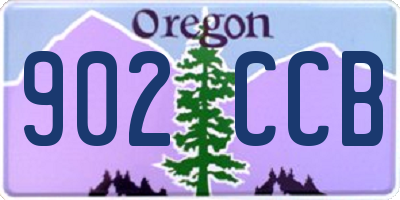 OR license plate 902CCB