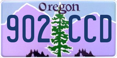 OR license plate 902CCD