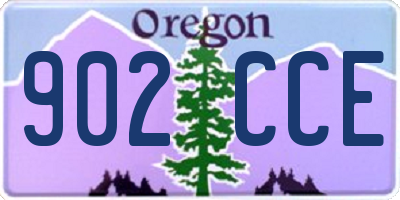 OR license plate 902CCE