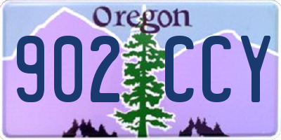 OR license plate 902CCY