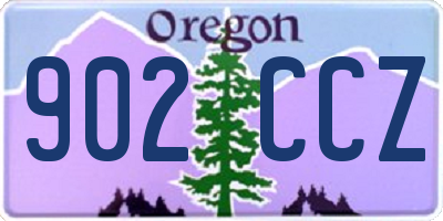 OR license plate 902CCZ