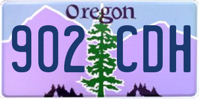 OR license plate 902CDH