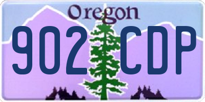 OR license plate 902CDP