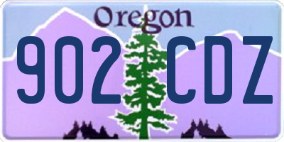 OR license plate 902CDZ