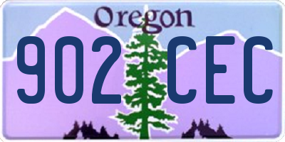 OR license plate 902CEC