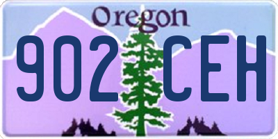 OR license plate 902CEH