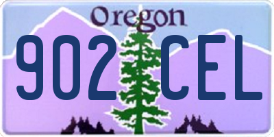 OR license plate 902CEL