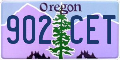 OR license plate 902CET