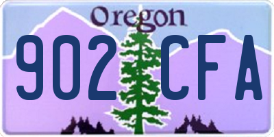 OR license plate 902CFA