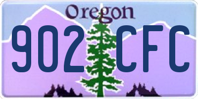 OR license plate 902CFC