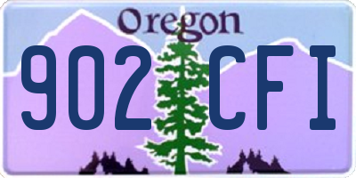 OR license plate 902CFI