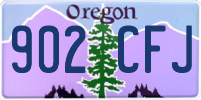 OR license plate 902CFJ