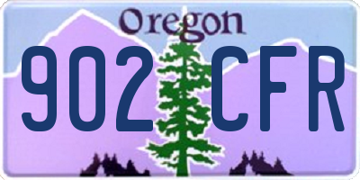 OR license plate 902CFR