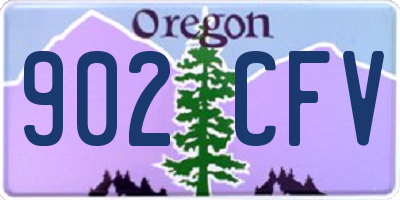 OR license plate 902CFV