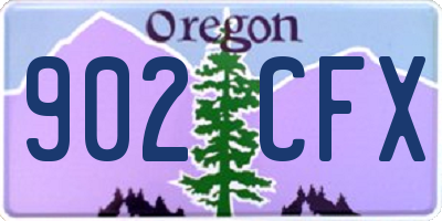 OR license plate 902CFX