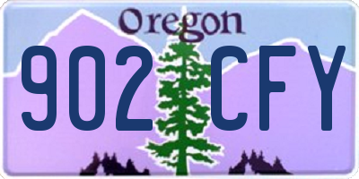 OR license plate 902CFY