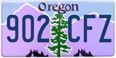 OR license plate 902CFZ