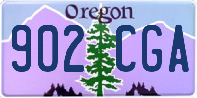 OR license plate 902CGA