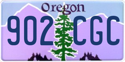 OR license plate 902CGC