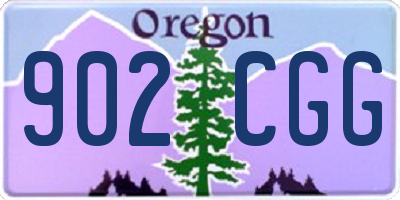OR license plate 902CGG