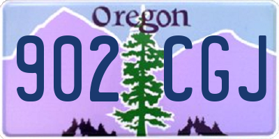 OR license plate 902CGJ