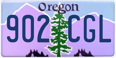 OR license plate 902CGL