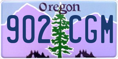 OR license plate 902CGM
