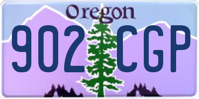 OR license plate 902CGP