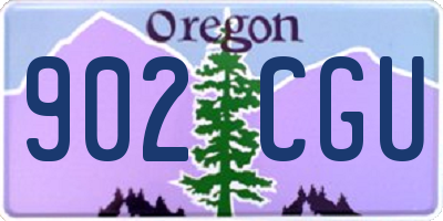 OR license plate 902CGU