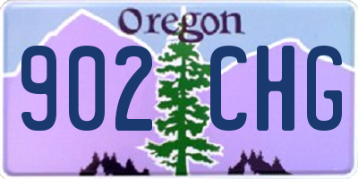 OR license plate 902CHG