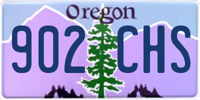 OR license plate 902CHS