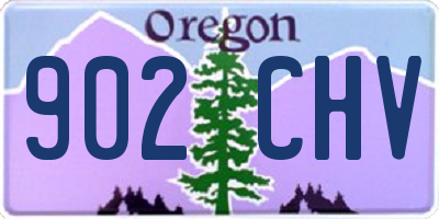 OR license plate 902CHV