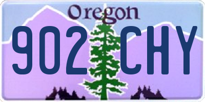 OR license plate 902CHY