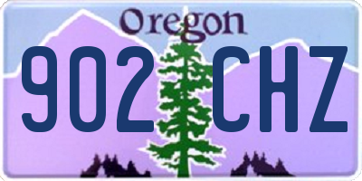 OR license plate 902CHZ
