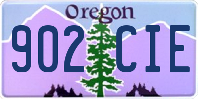 OR license plate 902CIE
