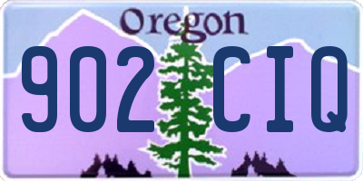 OR license plate 902CIQ