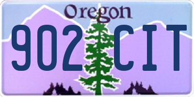 OR license plate 902CIT