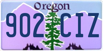 OR license plate 902CIZ