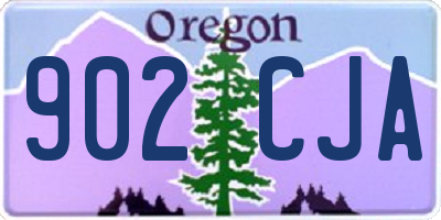 OR license plate 902CJA