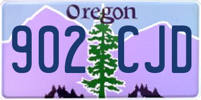 OR license plate 902CJD