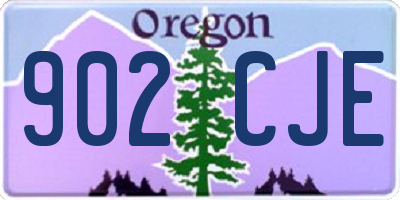 OR license plate 902CJE