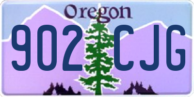 OR license plate 902CJG