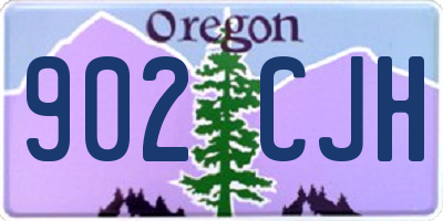 OR license plate 902CJH