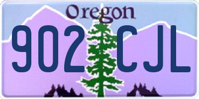 OR license plate 902CJL