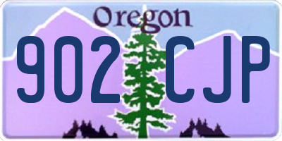 OR license plate 902CJP